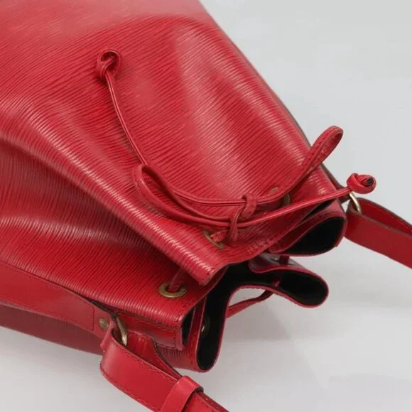 LOUIS VUITTON Epi Noe Shoulder Bag Red M44007 LV Auth 120135